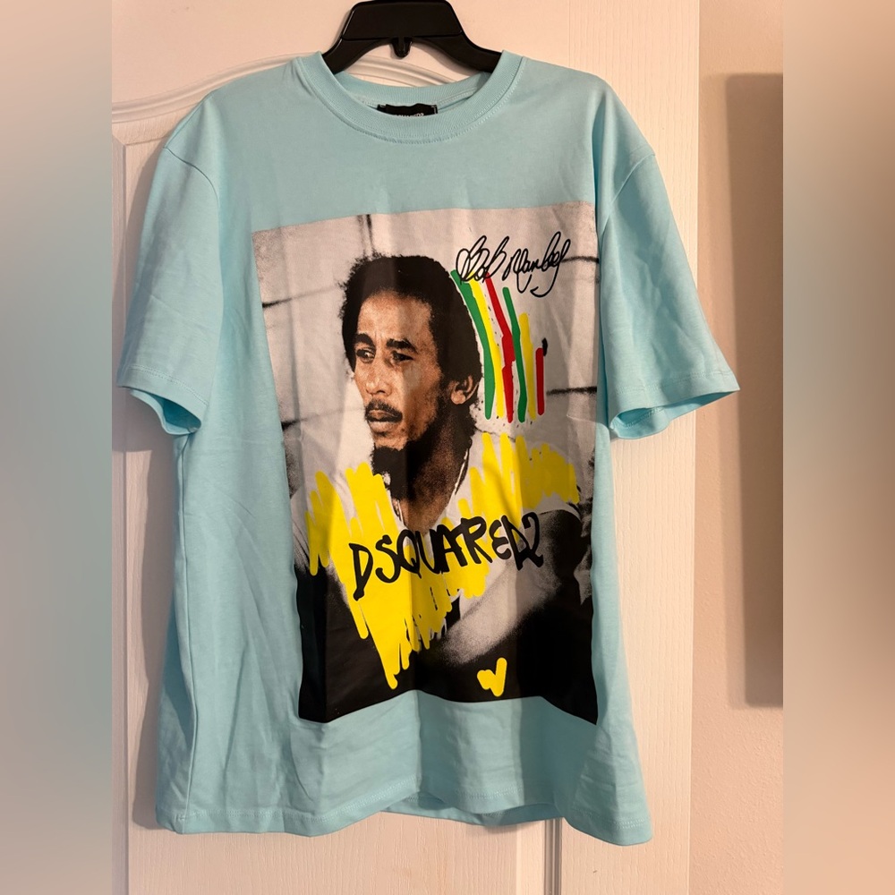 DSQUARED2 Aqua Blue Knit Top XXL